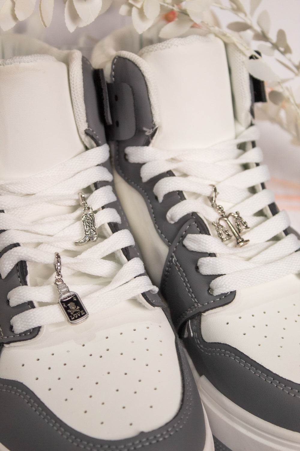 The scales of justice shoe Charm pack | Silver Charms for Trainers | Cute shoe accessories