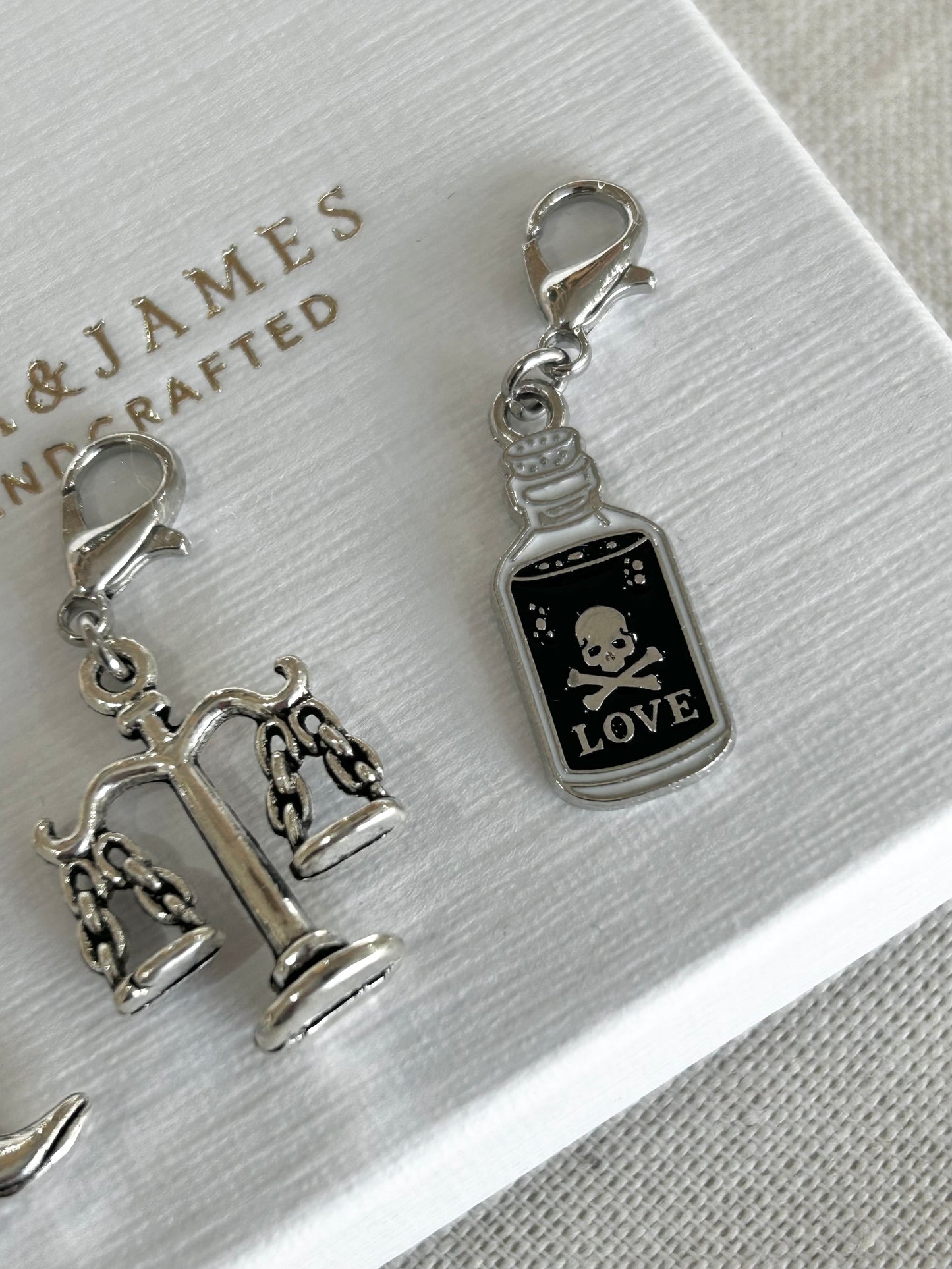 The scales of justice shoe Charm pack | Silver Charms for Trainers | Cute shoe accessories