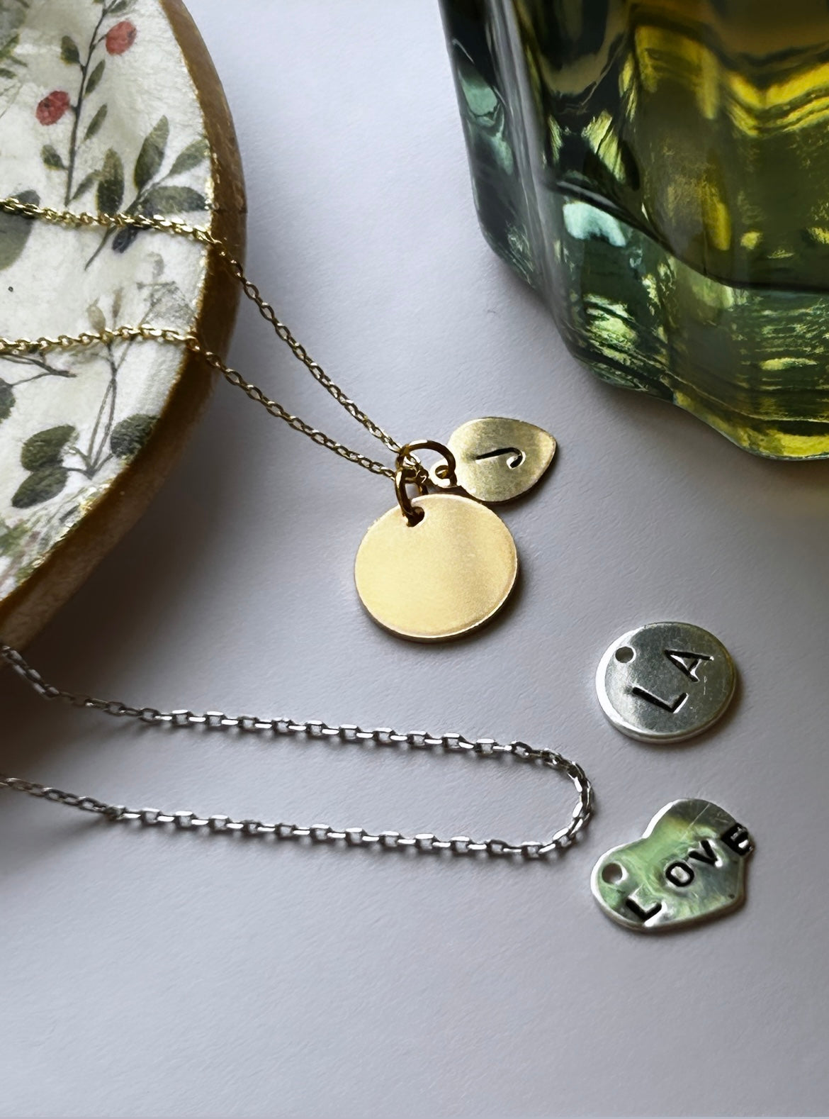 Gold Filled Heart Charm Style 2- Personalised