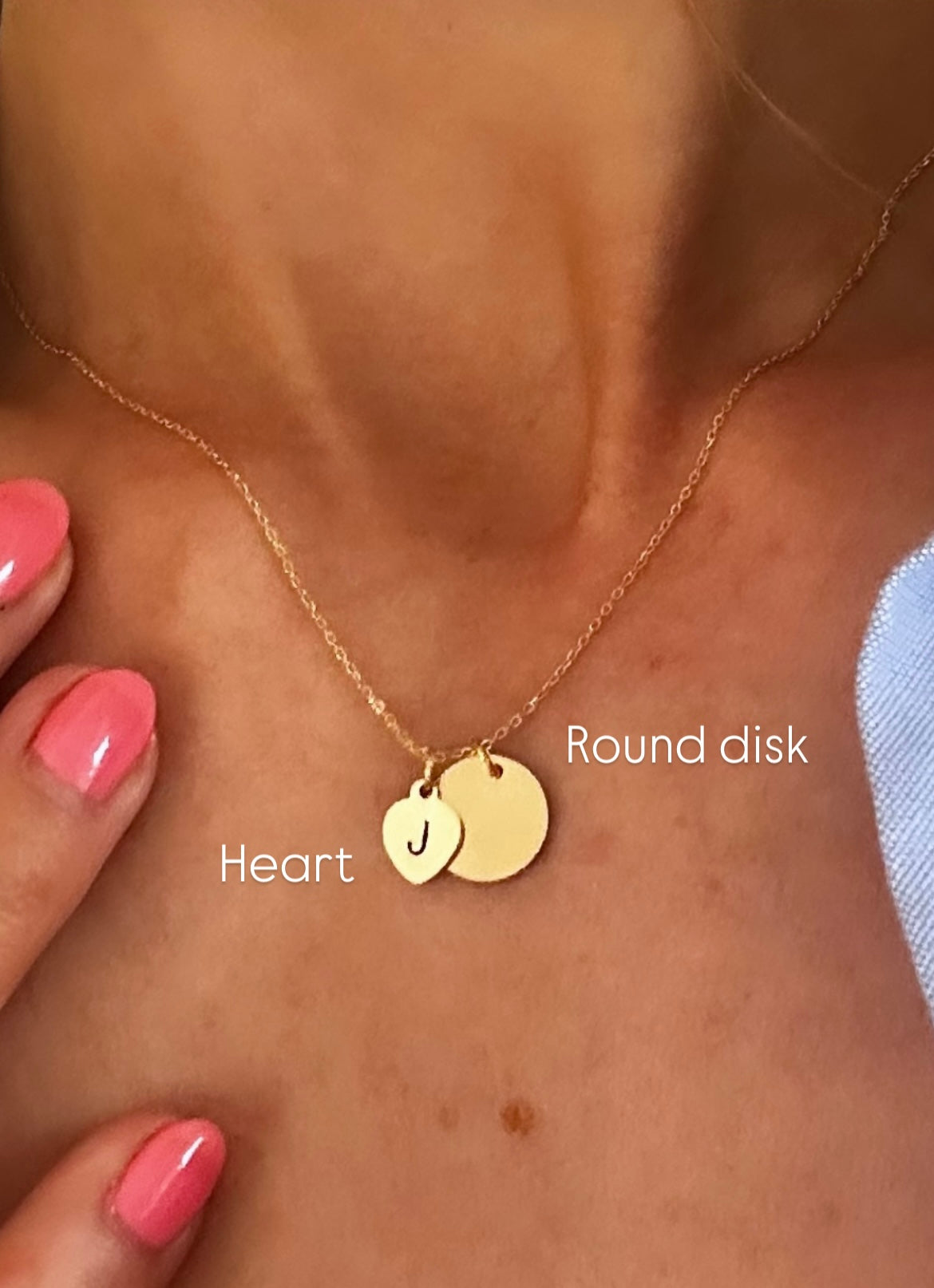 Sterling Silver Heart Charm - Personalised