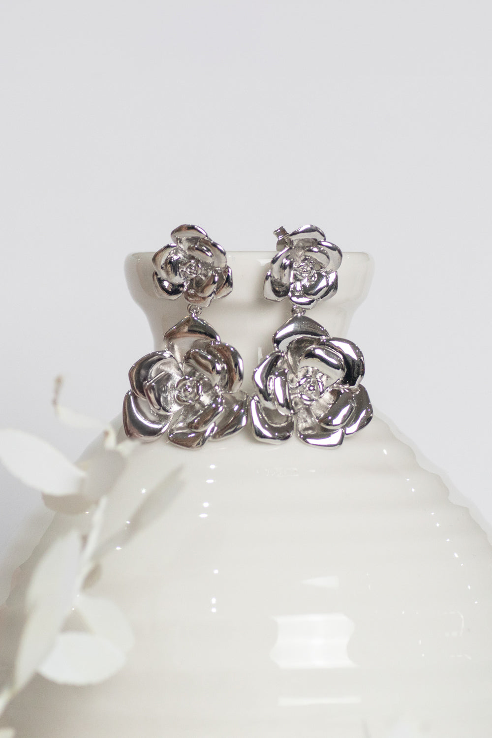Rose Garden earrings in Silver