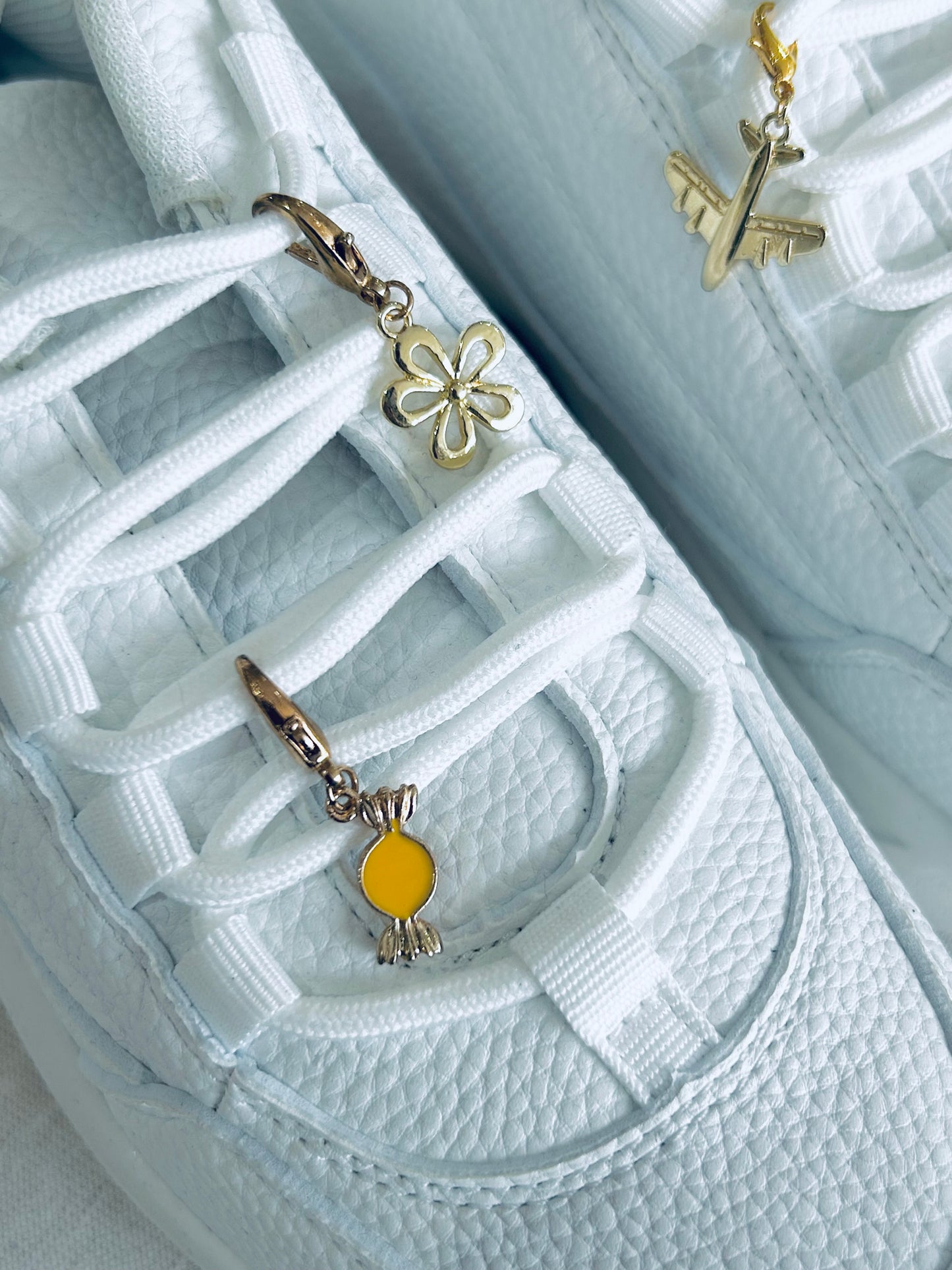 Pretty Sweet shoe Charm pack | Gold Charms for Trainers | Cute shoe accessories