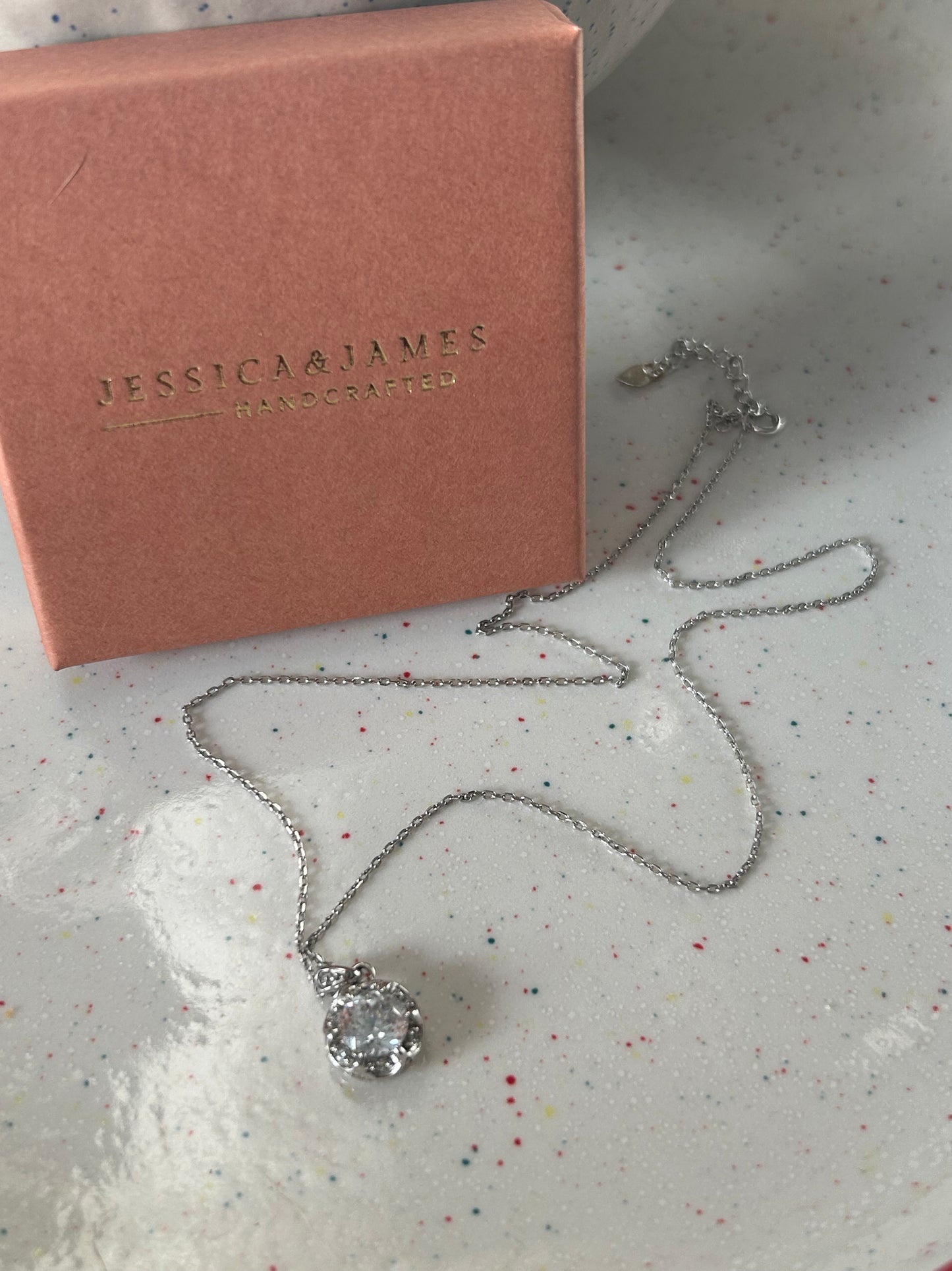 Vintage inspired sterling Silver necklace