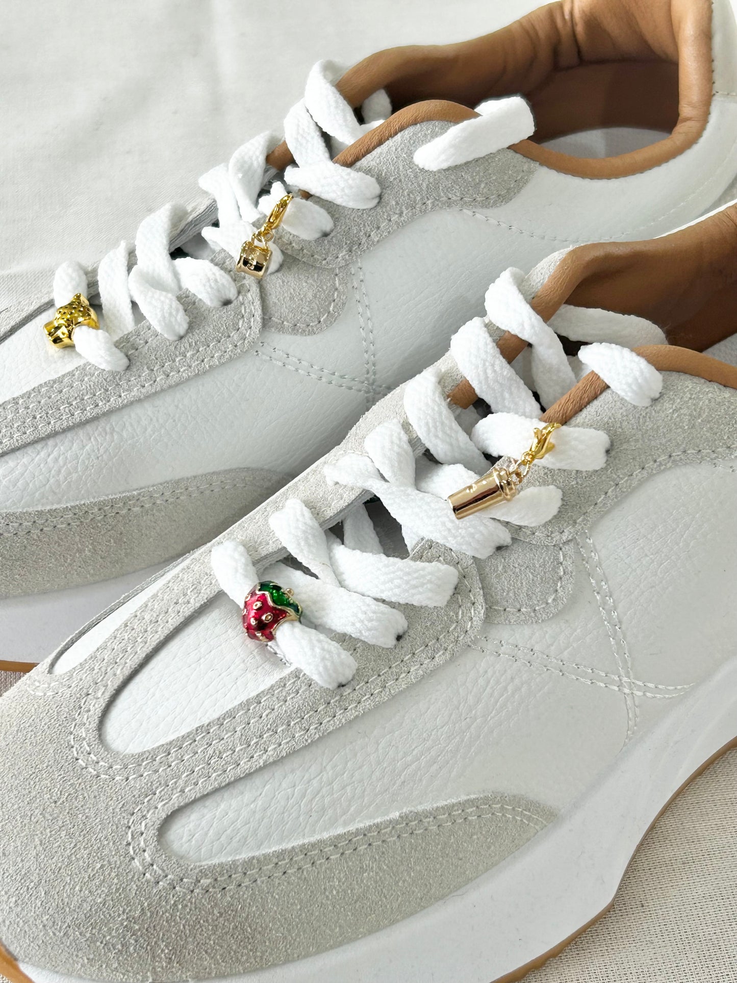 Caffine addiction shoe charm pack | Gold Charms for Trainers | Cute shoe accessories