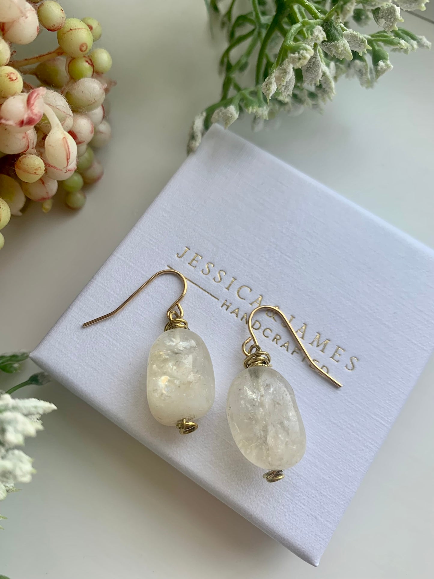 Citrine 18 carat Gold Filled Earrings
