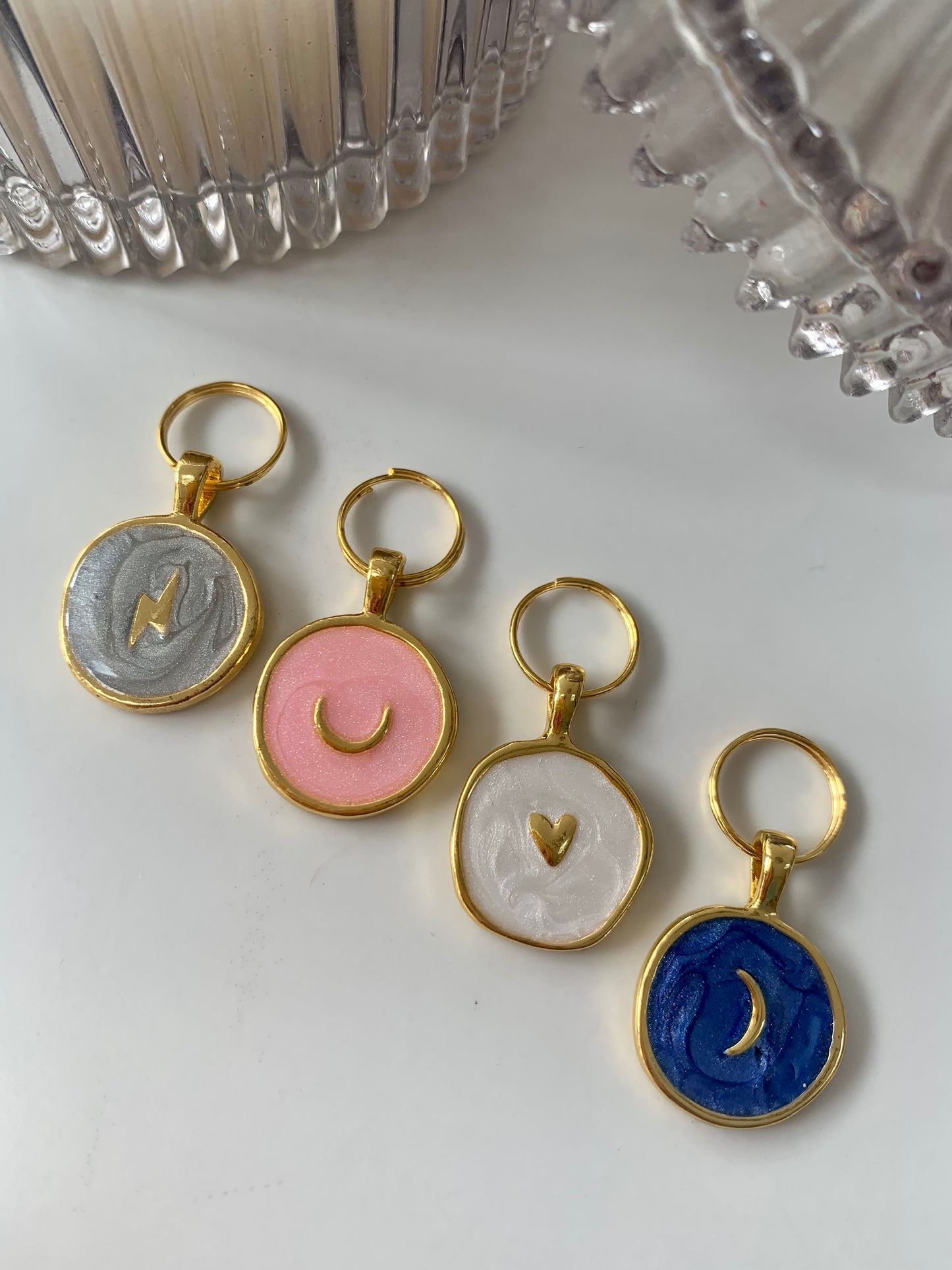 Enamel collar charm - Pet ID tag