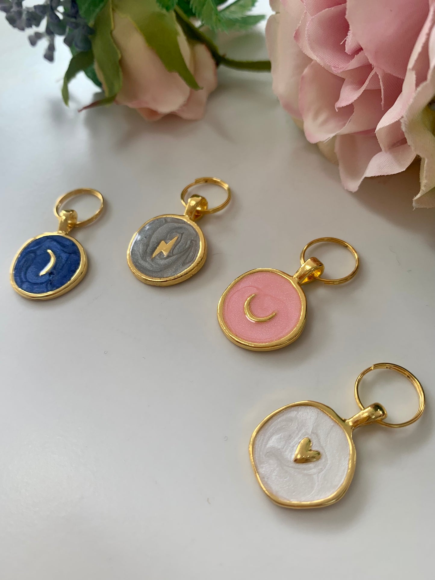 Enamel collar charm - Pet ID tag