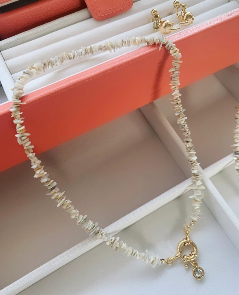 Evie - Australian Opal Gold Necklace