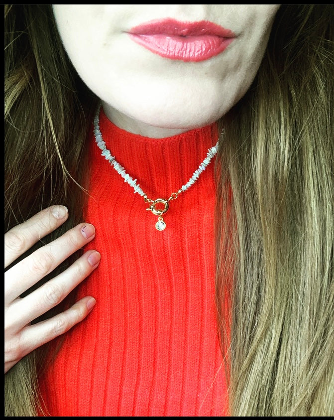 Evie - Australian Opal Gold Necklace