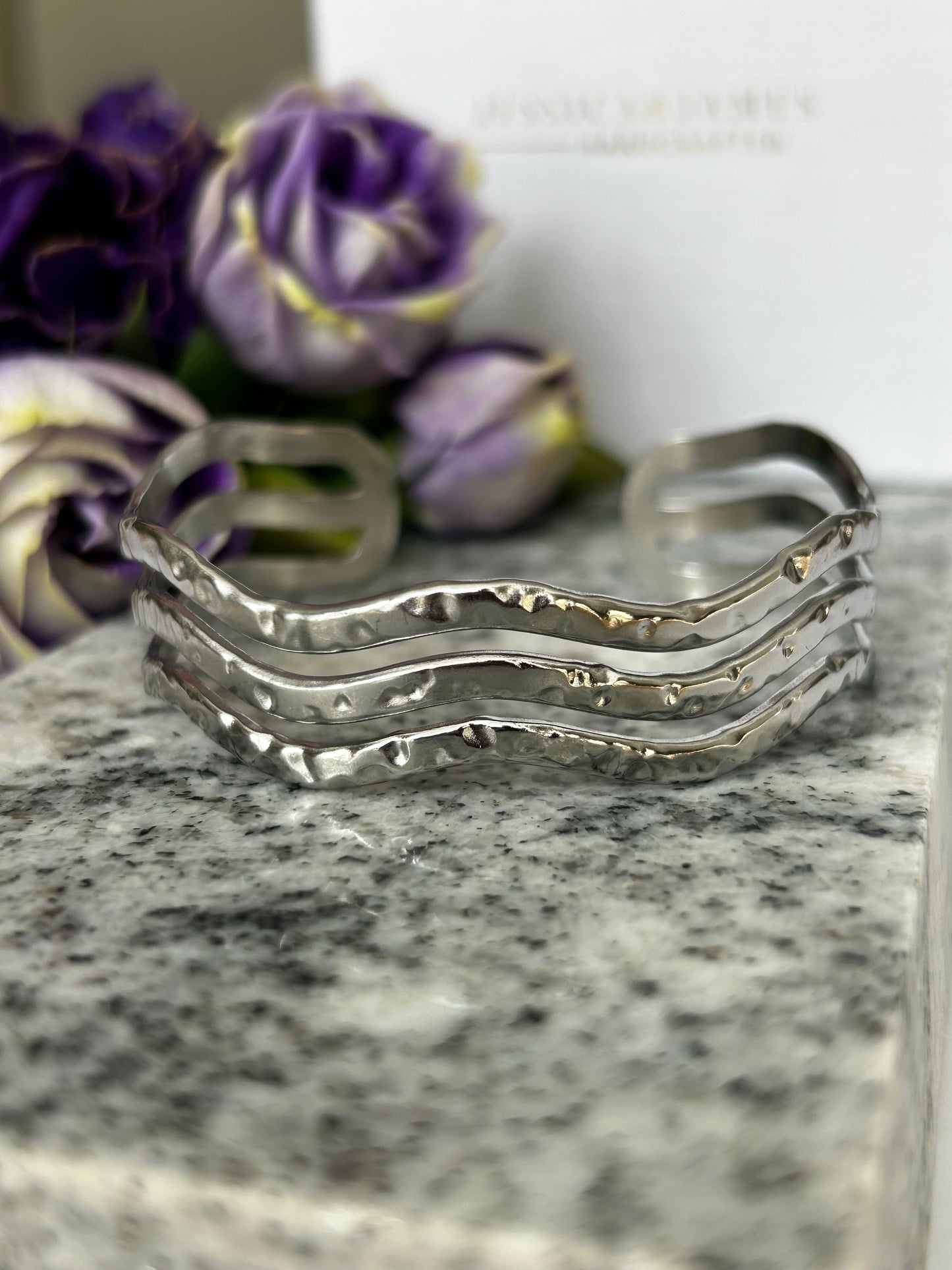 Hammered Wave Bangle