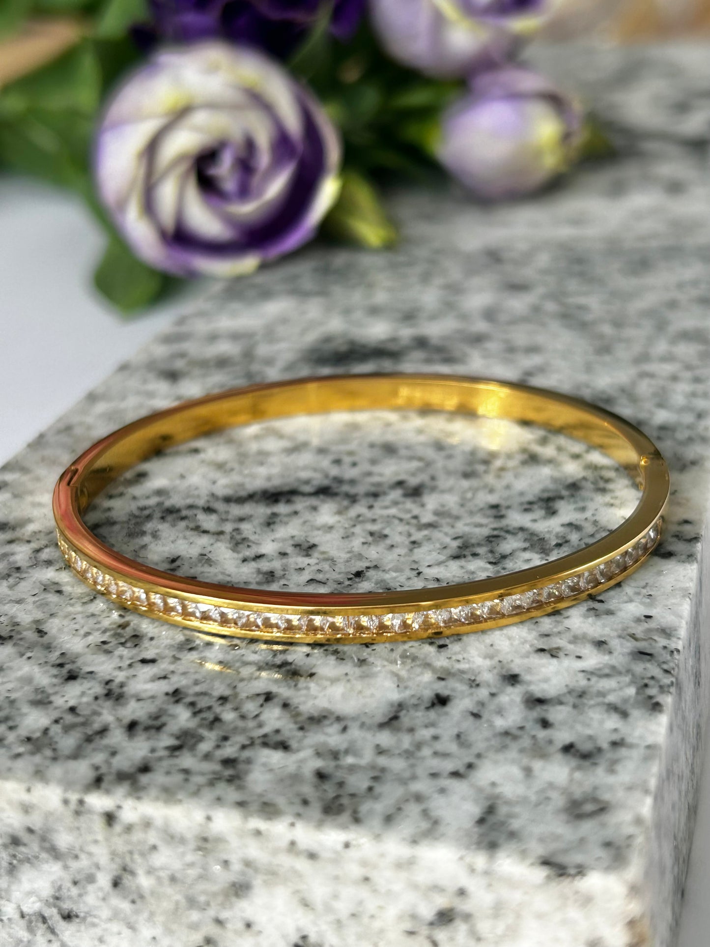 Luxe Half Eternity Bangle