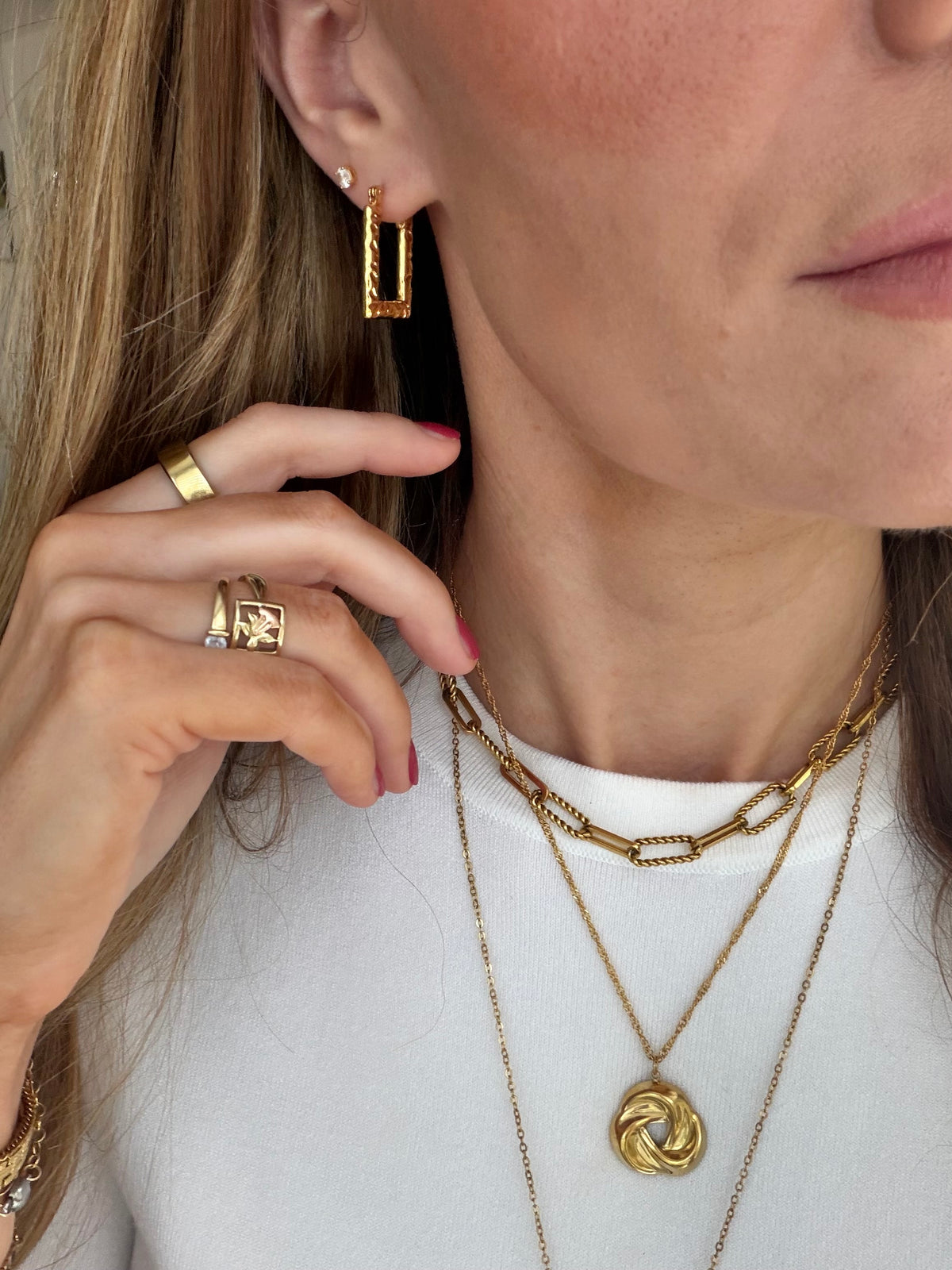Scroll vintage style hoop earrings