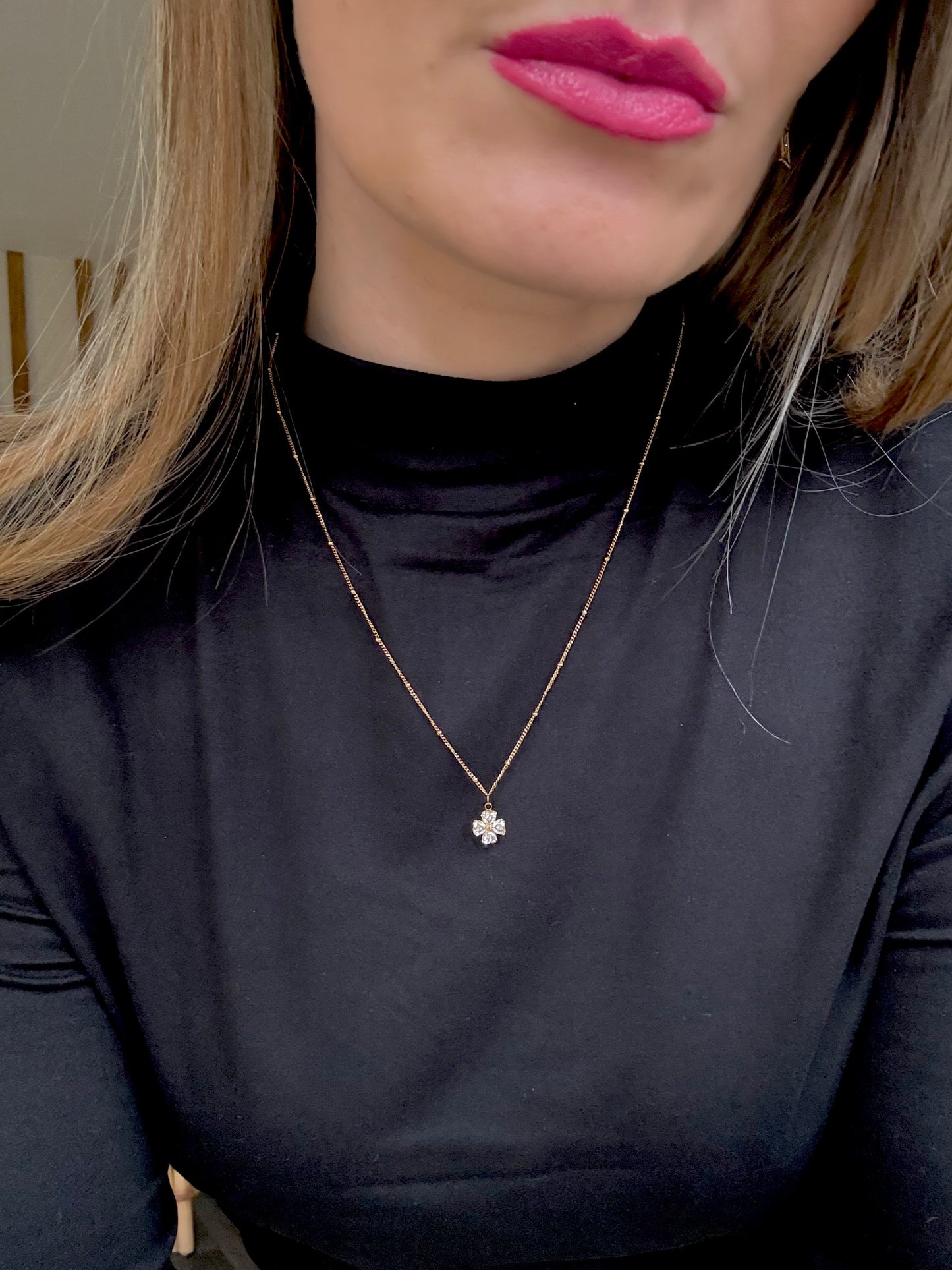 Diamond Clover Necklace