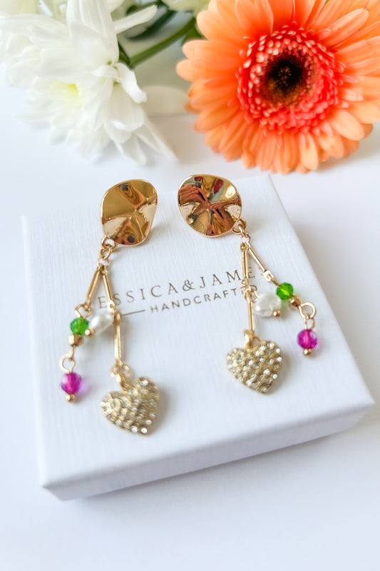 Summer fling earrings in gold