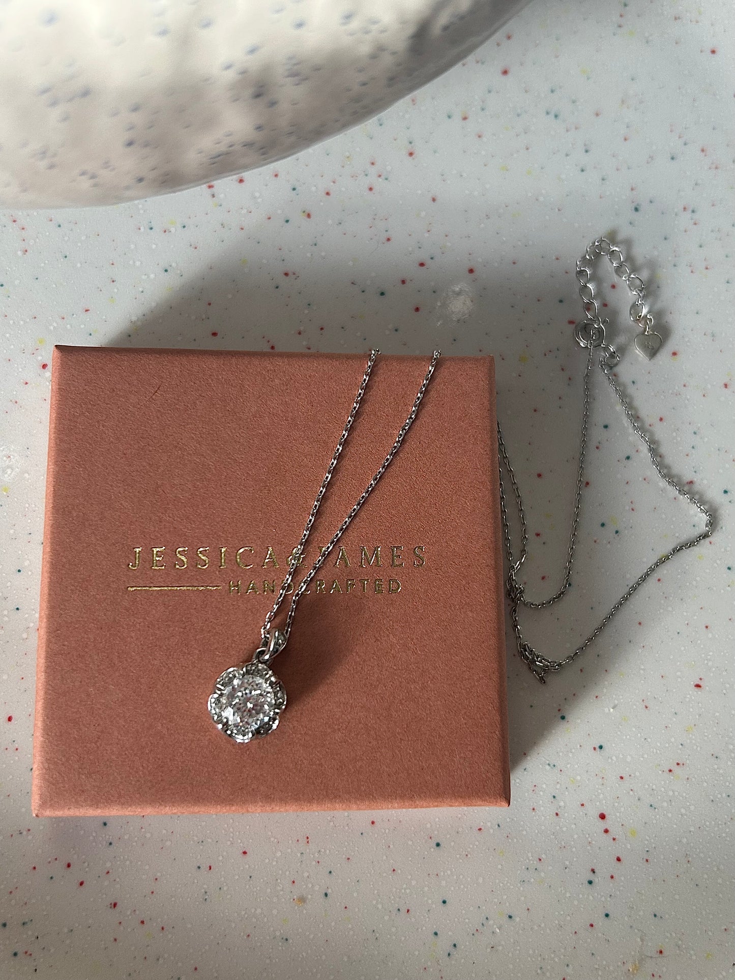 Vintage inspired sterling Silver necklace