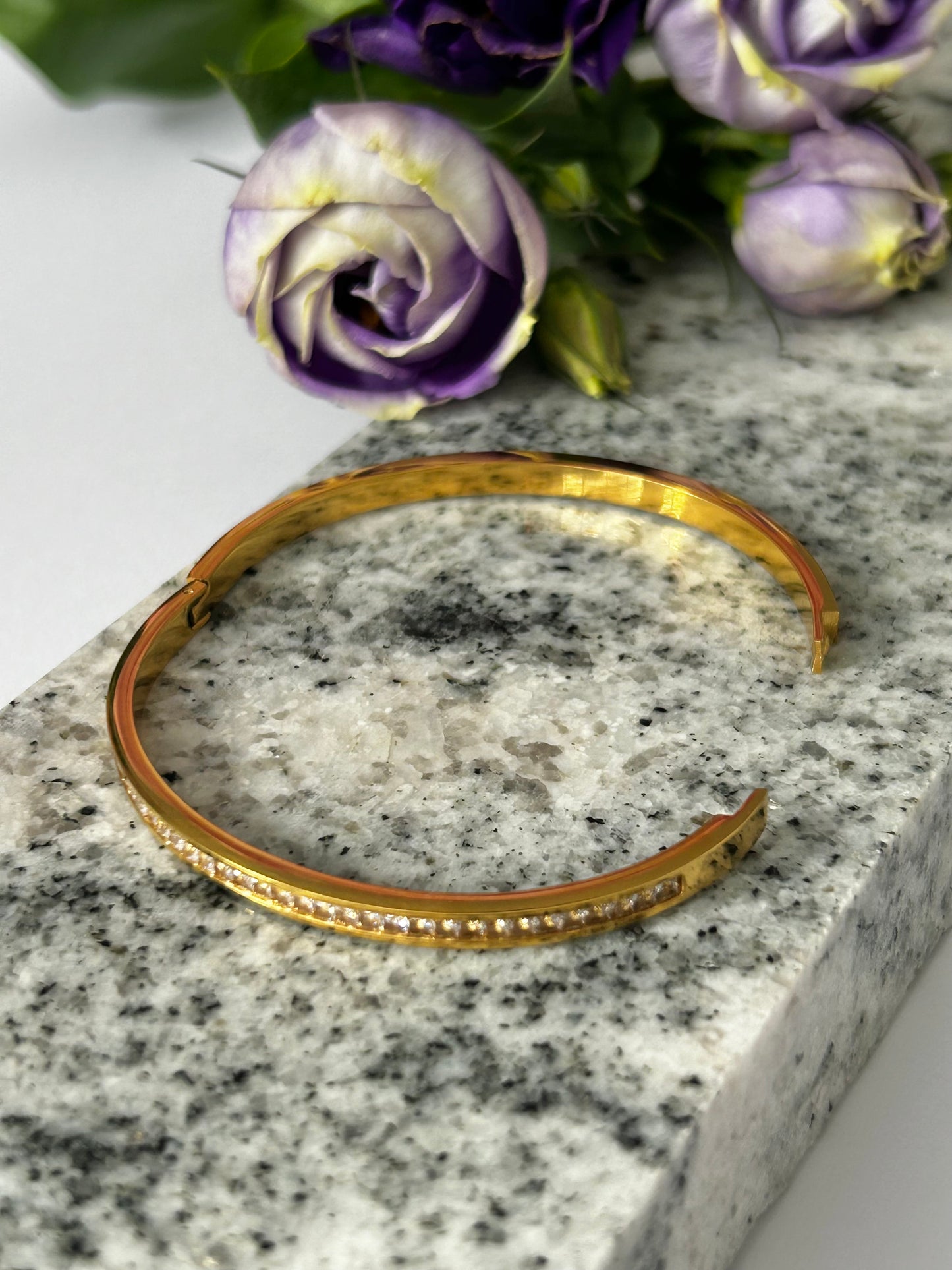 Luxe Half Eternity Bangle