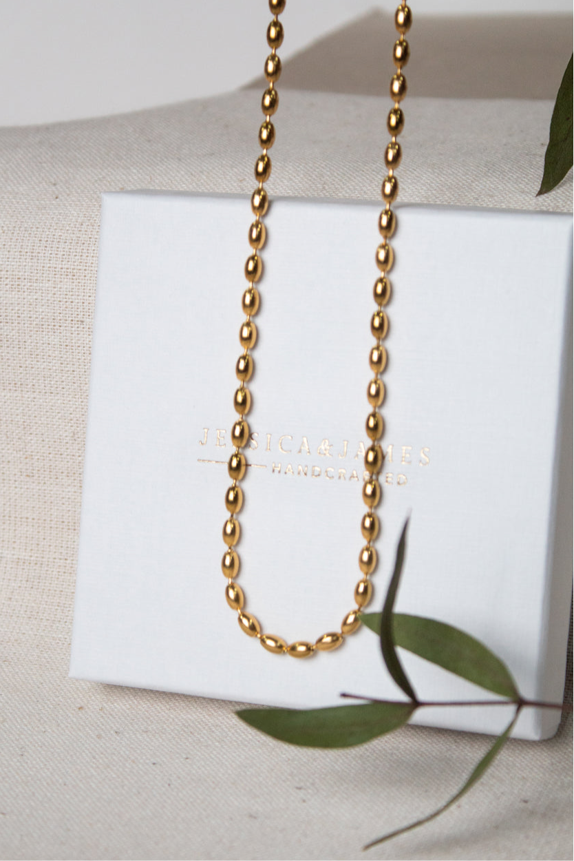 Luxe Bubble necklace in gold