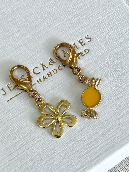 Pretty Sweet shoe Charm pack | Gold Charms for Trainers | Cute shoe accessories