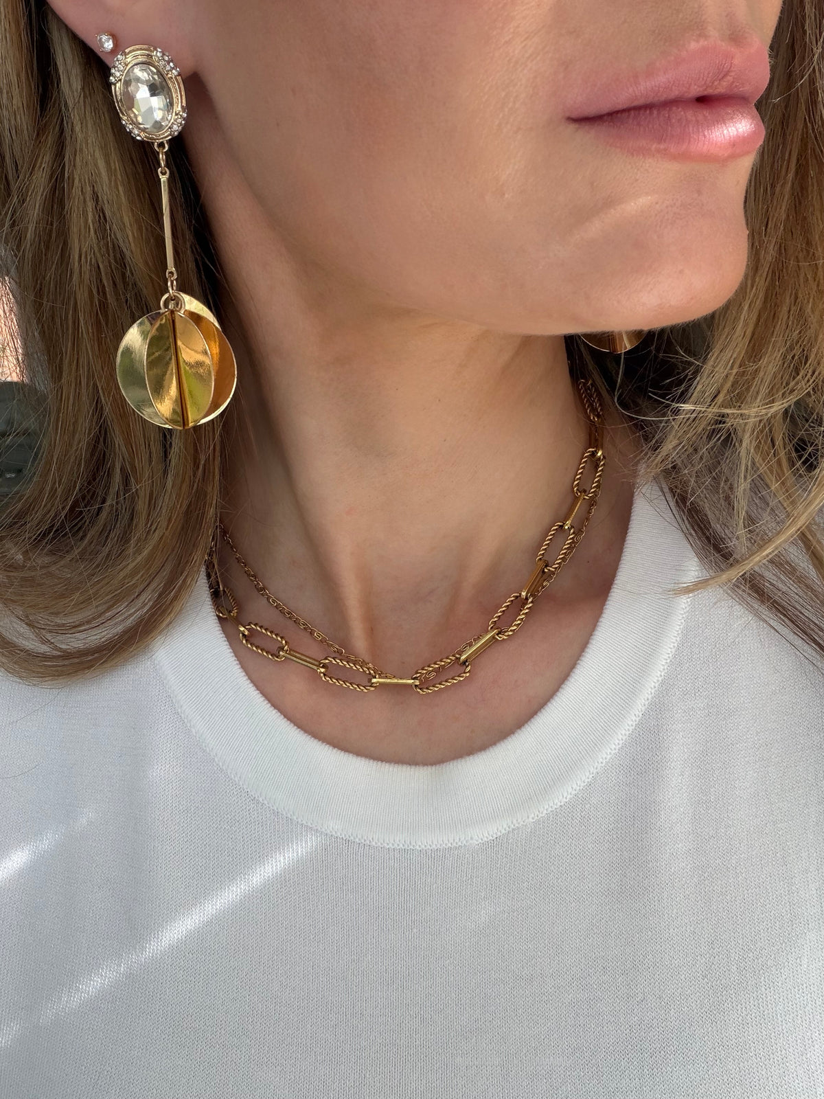 Disco queen statement earrings