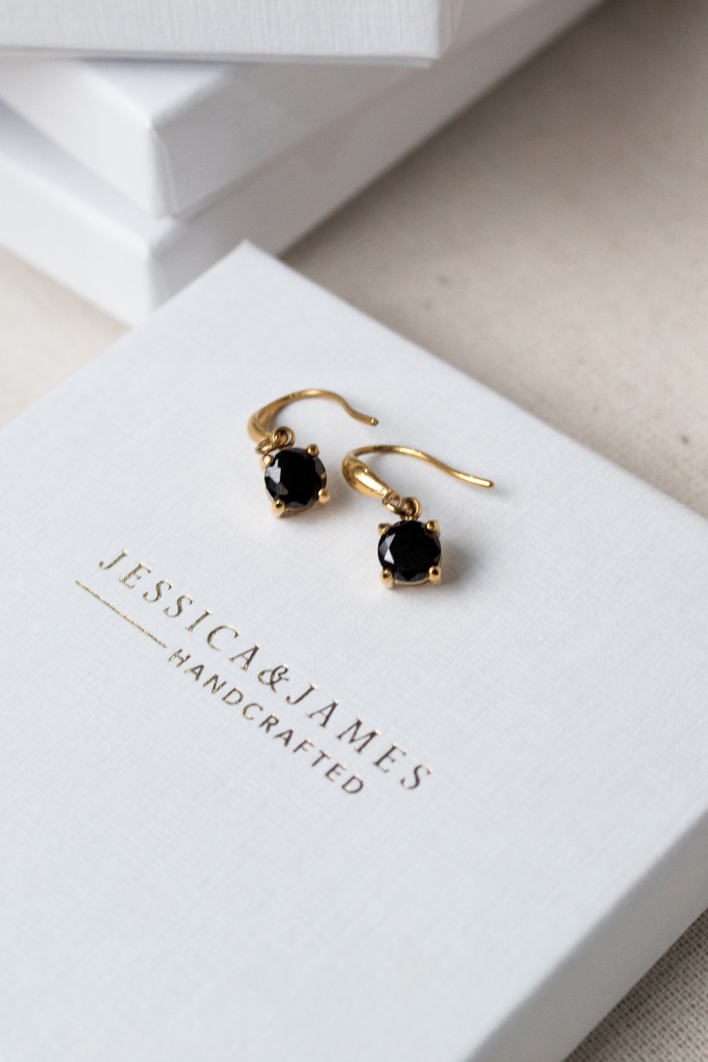 Mia Onyx drop earrings