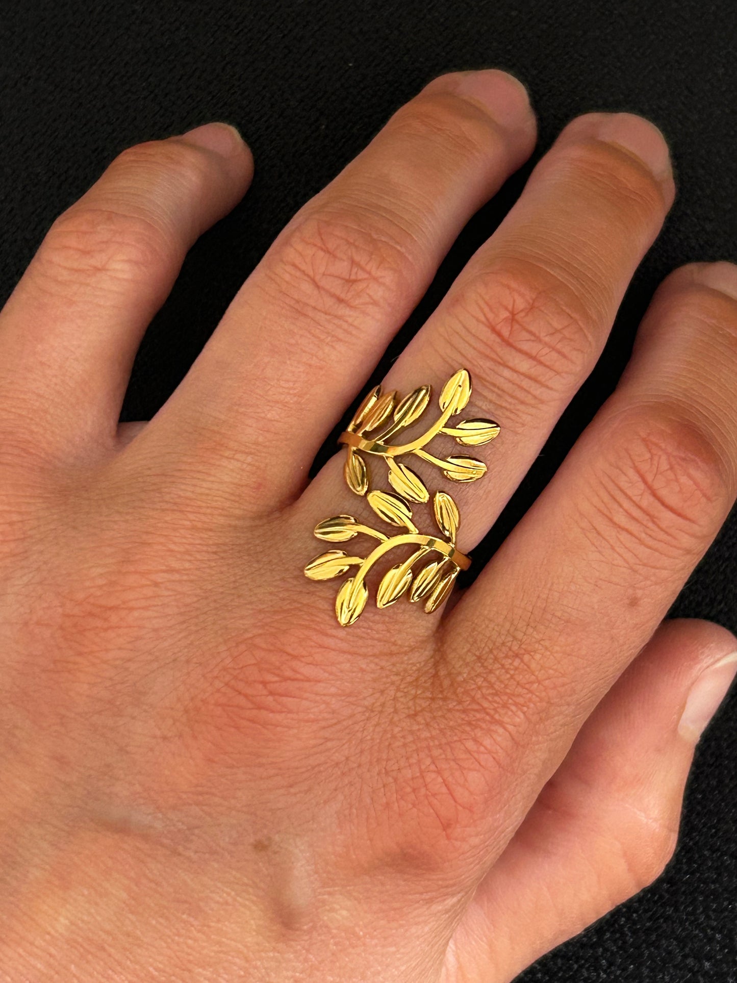 Gold leaf ring