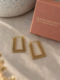 Dotty vintage style hoop earrings