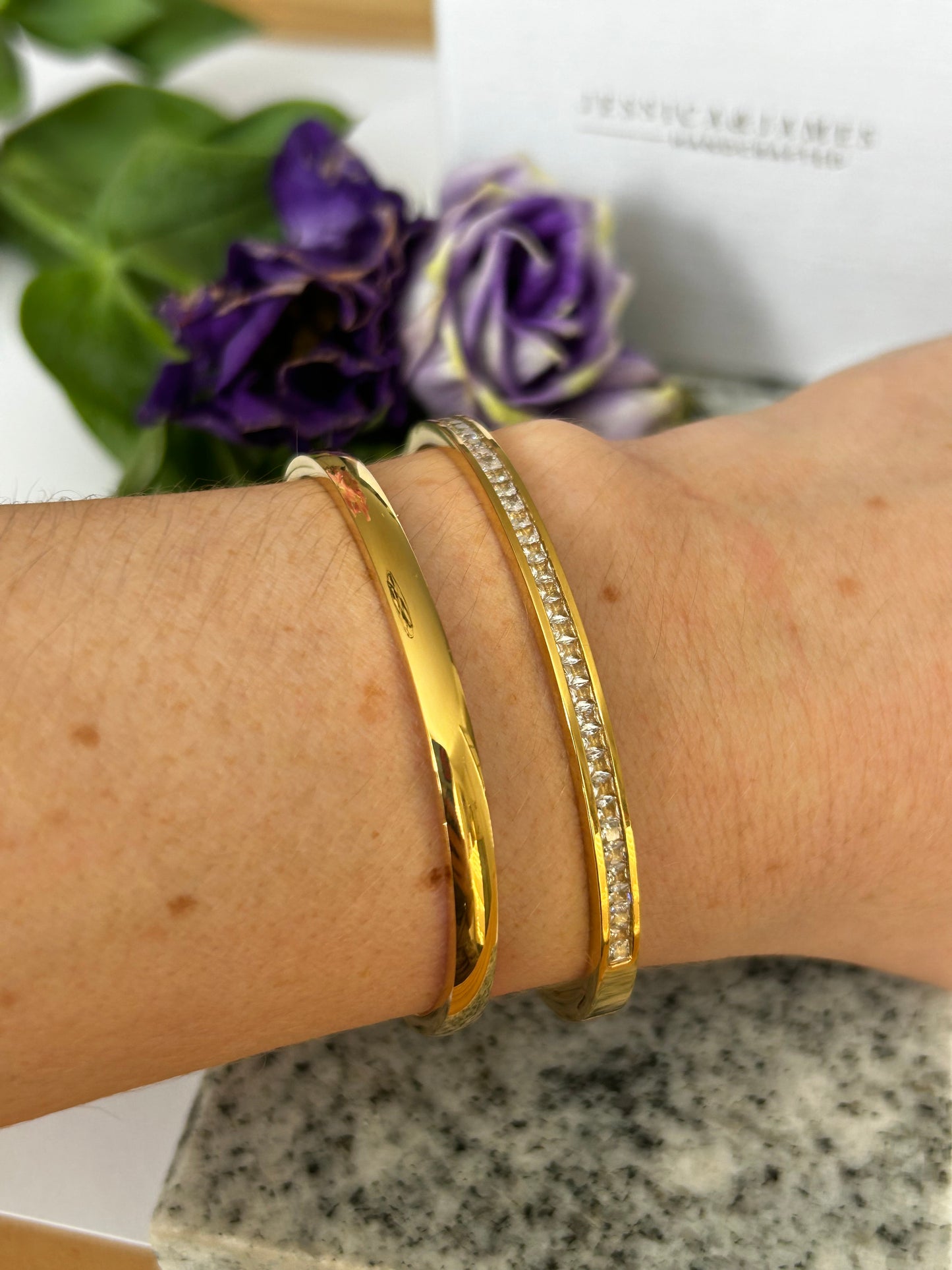 Gold Cuff Bangle