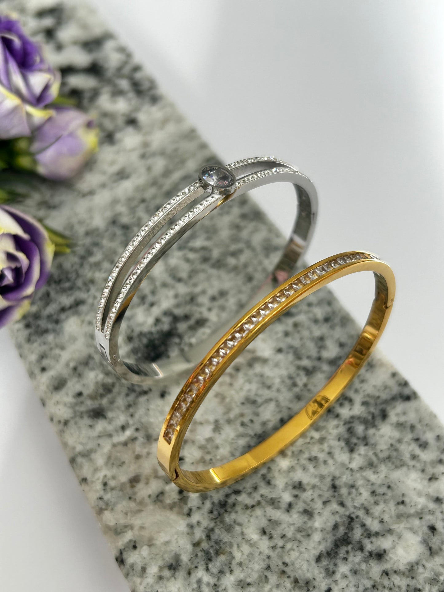 Luxe Half Eternity Bangle