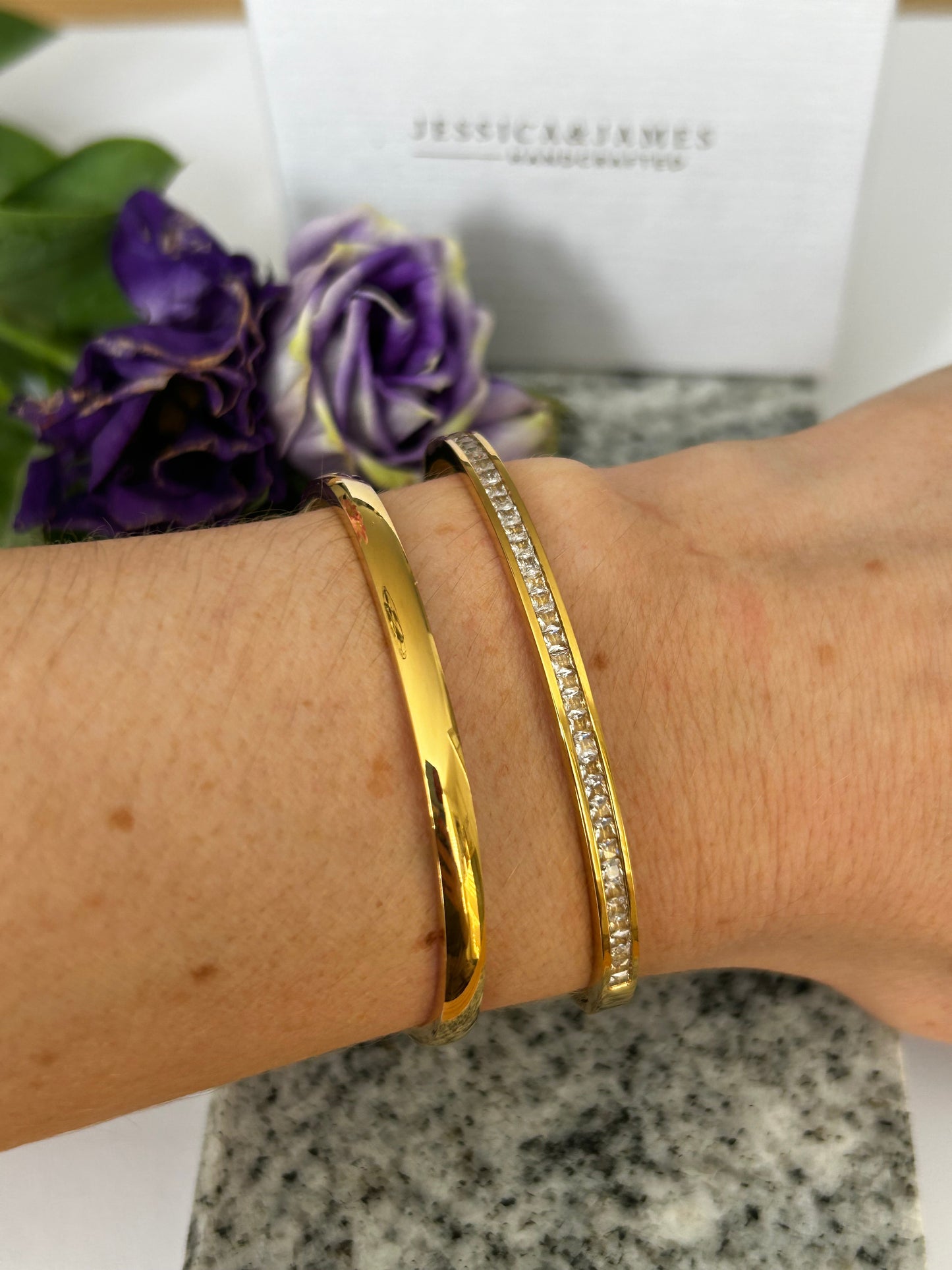 Luxe Half Eternity Bangle