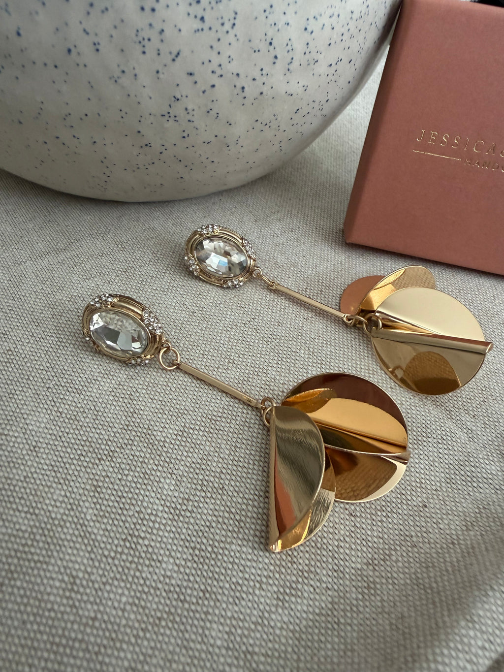 Disco queen statement earrings