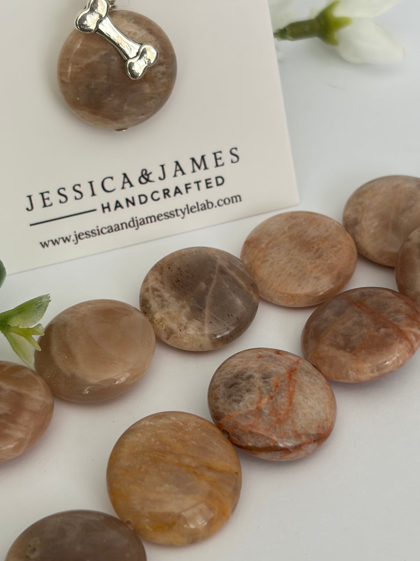 Sunstone large dog collar charm | emotional joy, dog happiness, stiff joints