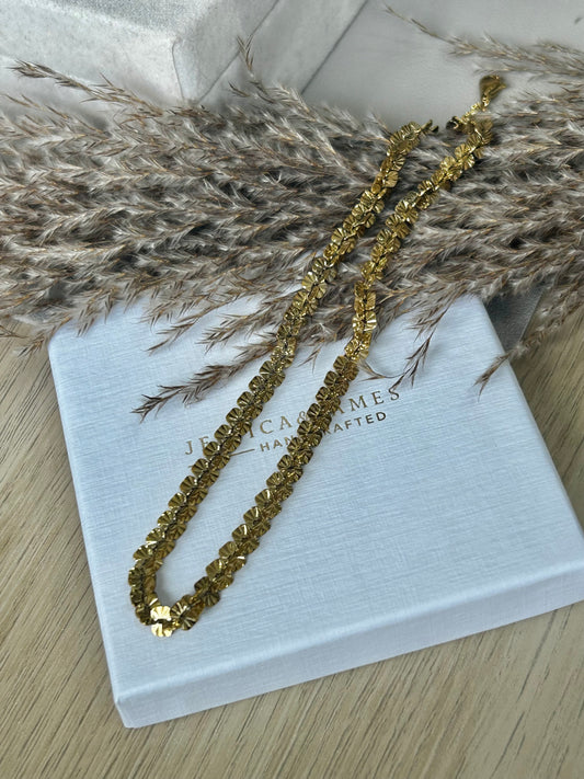 Chunky abstract floral chain - Full bloom necklace