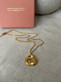Life knot gold necklace