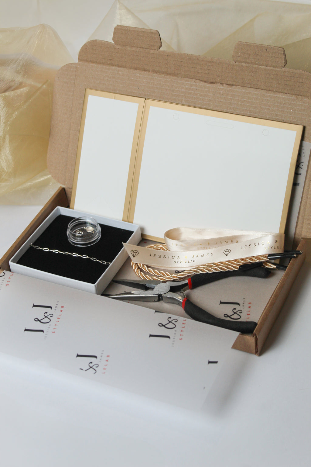 Permanent bracelet kit gift idea, sterling silver jewellery