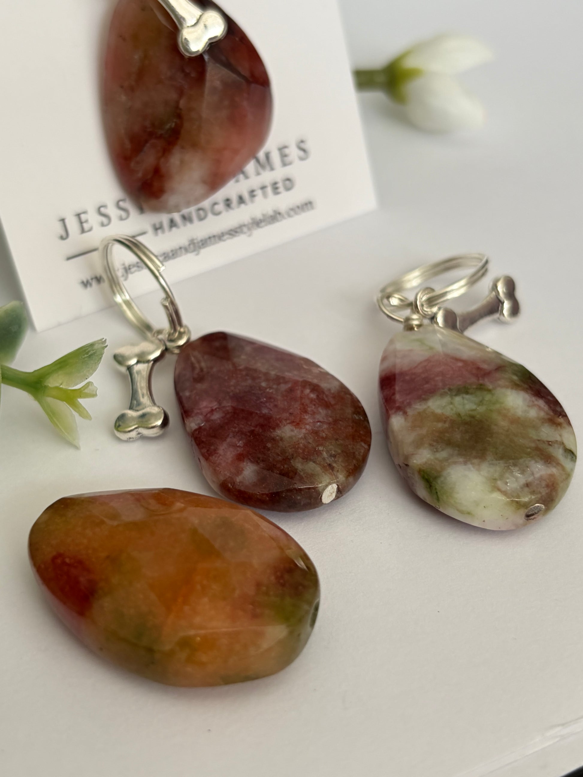 Calming crystal for nervous reactive dogs large , handmade in Staffordshire uk 