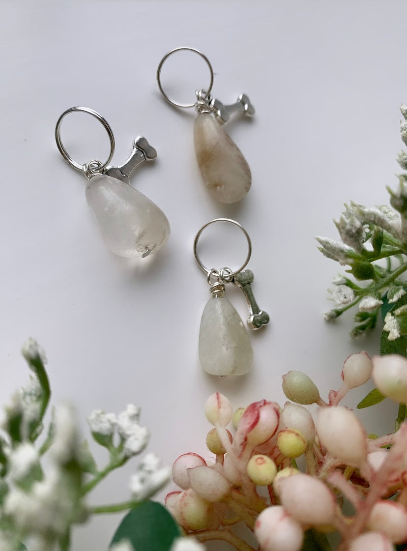 Luxury citrine crystal dog collar charm by Jessica and James Stylelab 